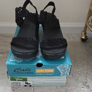 Skechers Black Women's Sandals